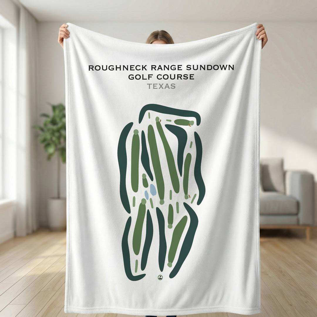 Roughneck Range Sundown Golf Course, Texas - Printed Golf Courses