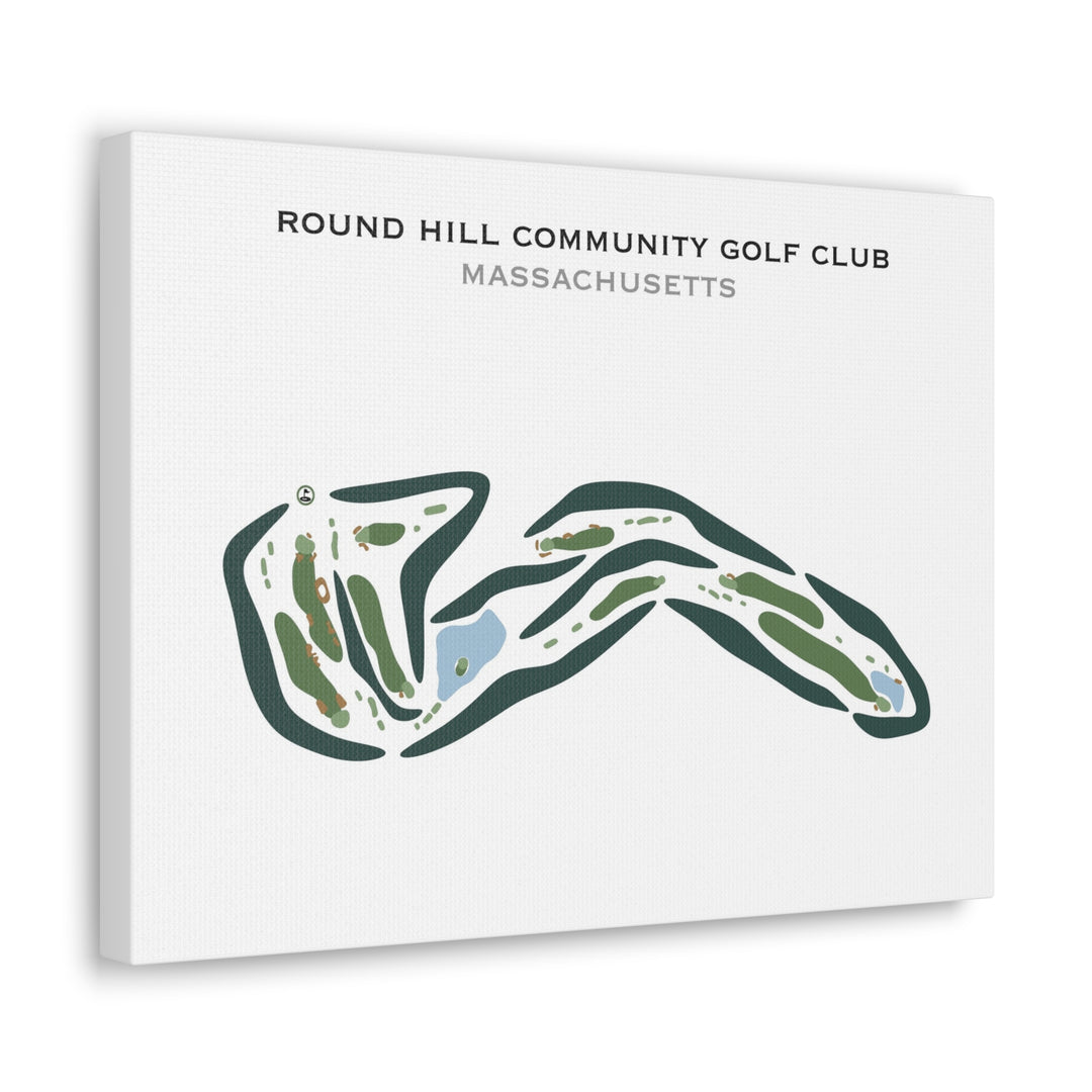 Round Hill Community Golf Club, Massachusetts - Printed Golf Courses