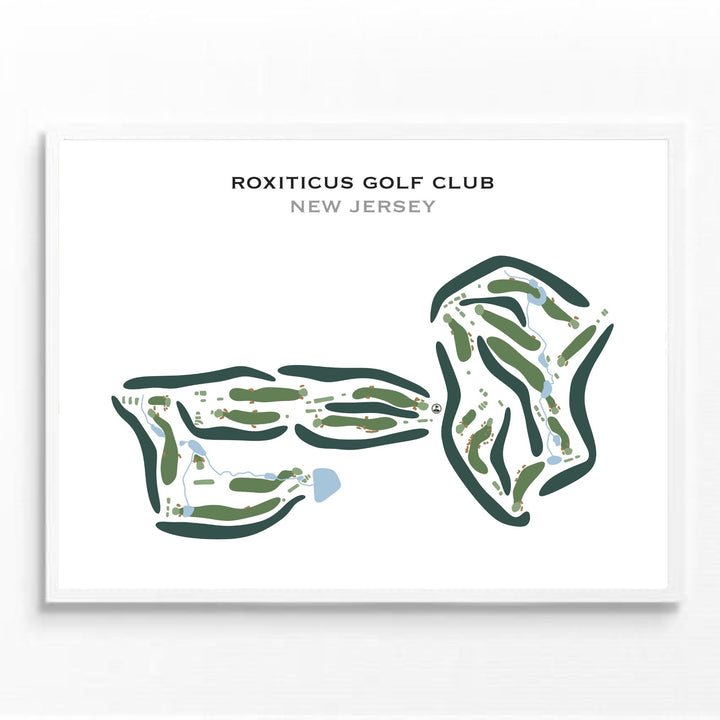 Roxiticus Golf Club, New Jersey - Printed Golf Course