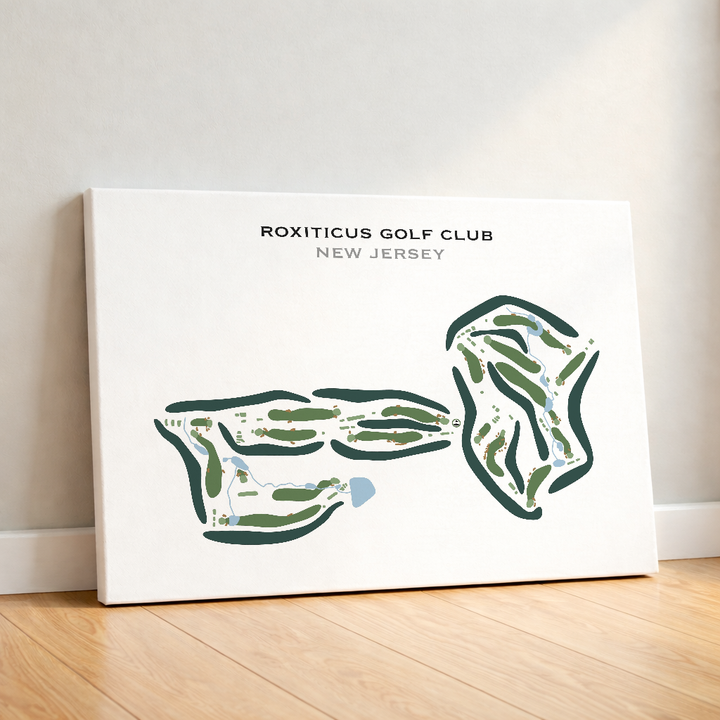 Roxiticus Golf Club, New Jersey - Printed Golf Course