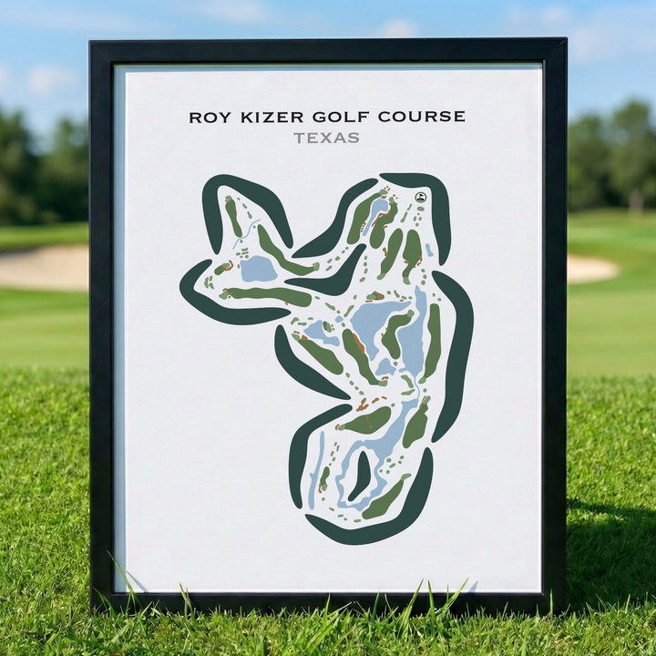 Roy Kizer Golf Course, Texas - Printed Golf Courses