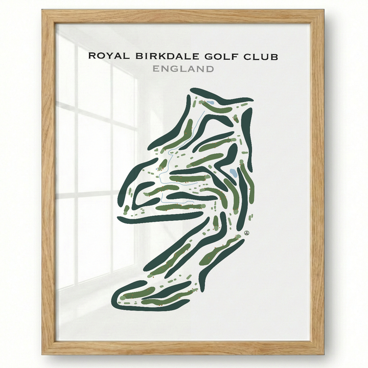 Royal Birkdale Golf Club, England - Printed Golf Course