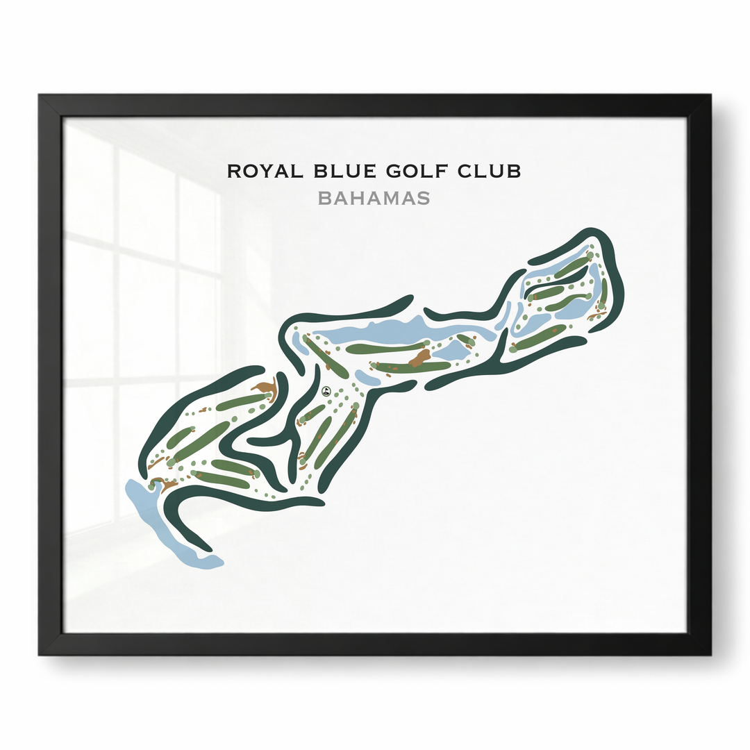 Royal Blue Golf Club, Bahamas - Printed Golf Courses