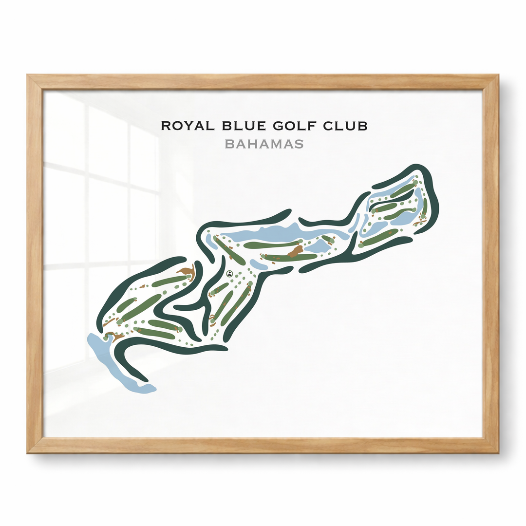 Royal Blue Golf Club, Bahamas - Printed Golf Courses