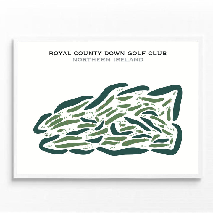 Royal County Down Golf Club, Northern Ireland - Printed Golf Courses