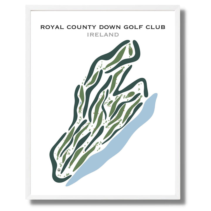 Royal County Down Golf Club, Ireland - Printed Golf Courses - Golf Course Prints