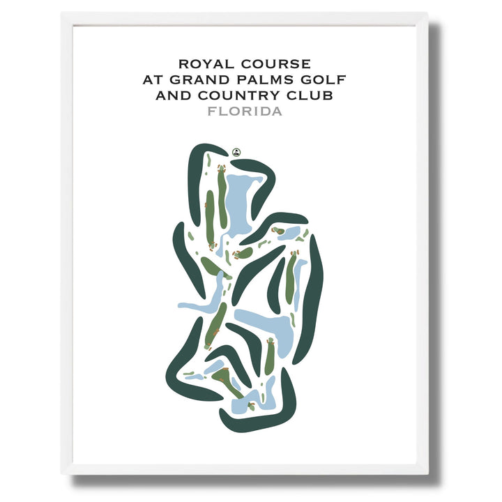 Royal Course at Grand Palms Golf & Country Club, Florida - Printed Golf Courses