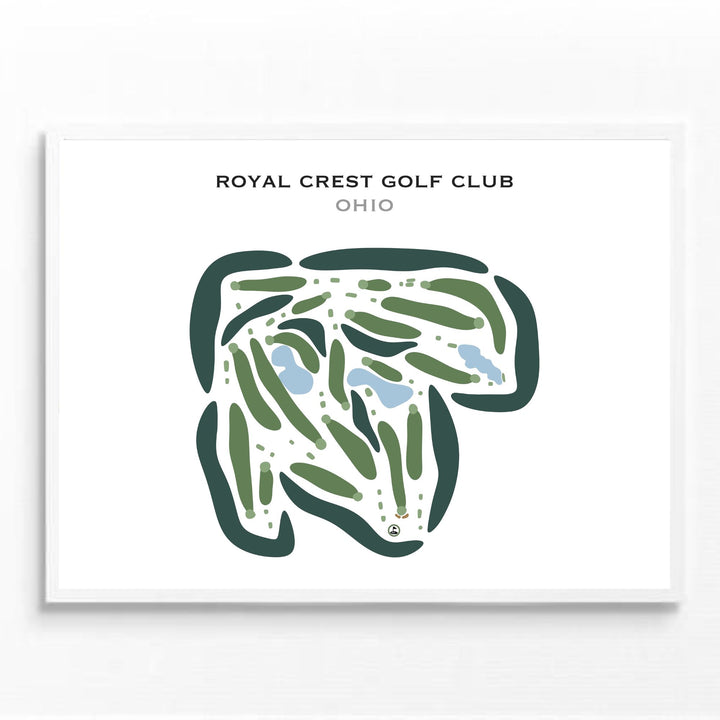 Royal Crest Golf Club, Ohio - Printed Golf Courses