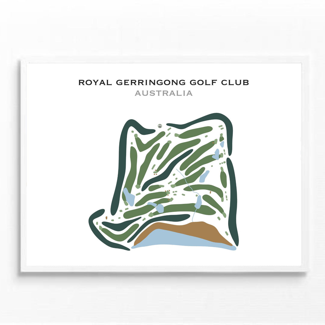 Royal Gerringong Golf Club, Australia - Printed Golf Courses
