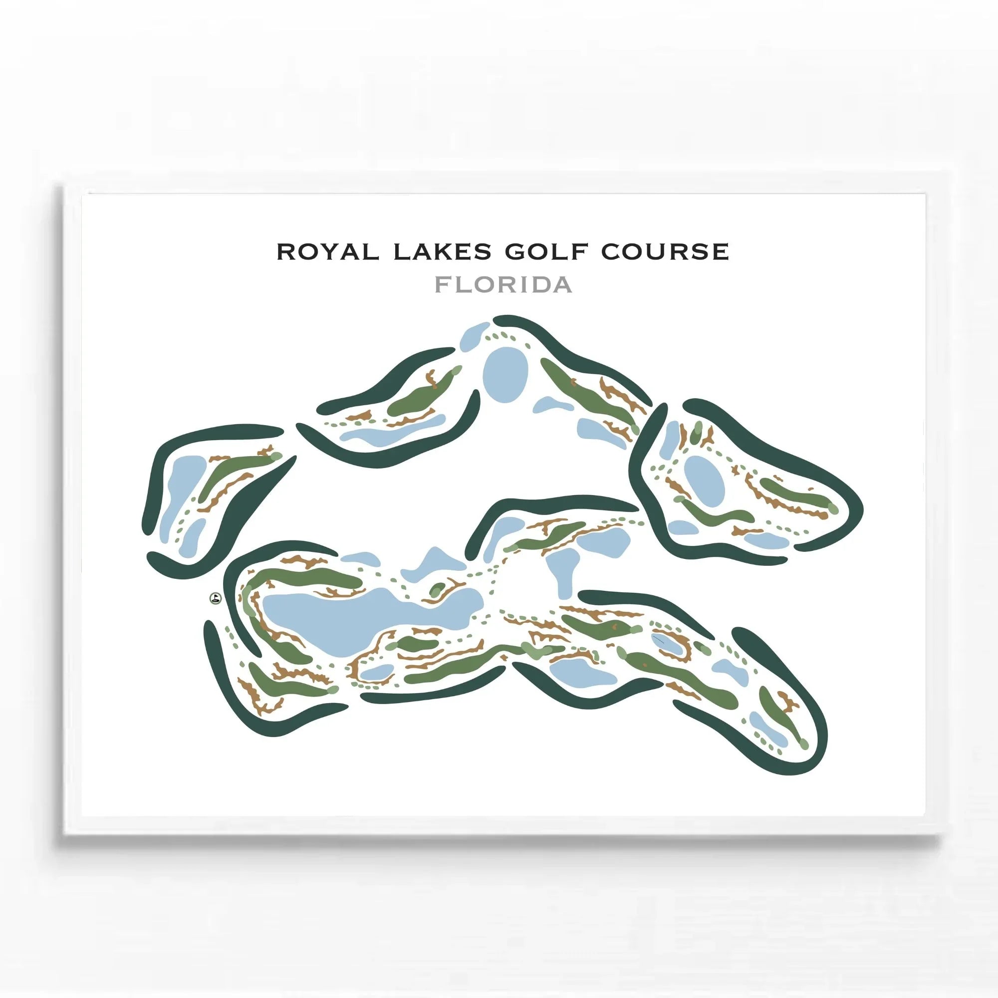 Royal Lakes Golf Club, Florida Golf Course Maps and Prints Golf