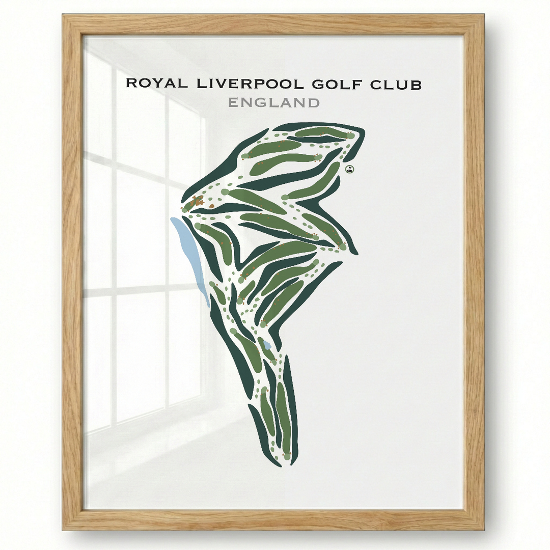 Royal Liverpool Golf Club, England - Printed Golf Courses