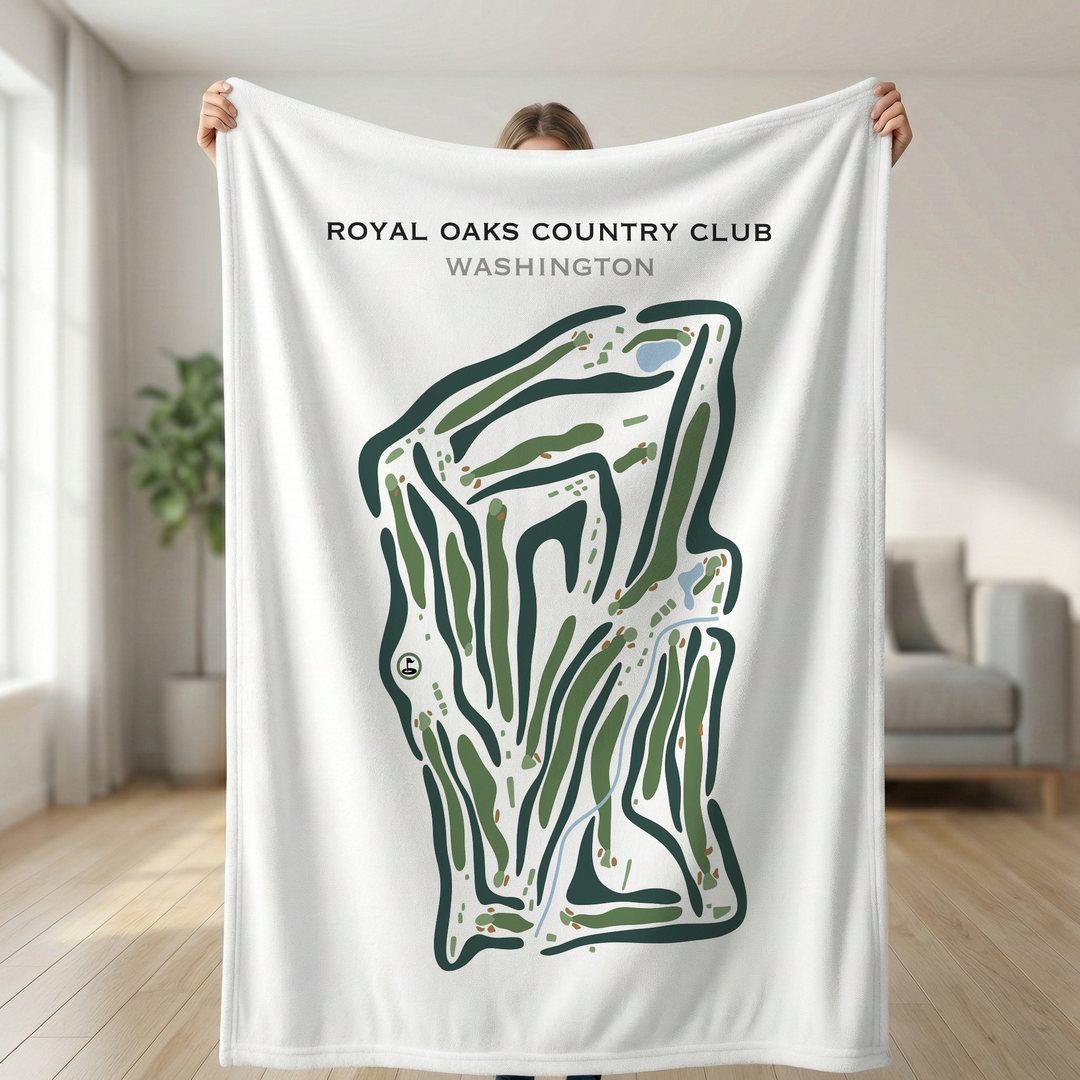 Royal Oaks Country Club, Washington - Printed Golf Courses