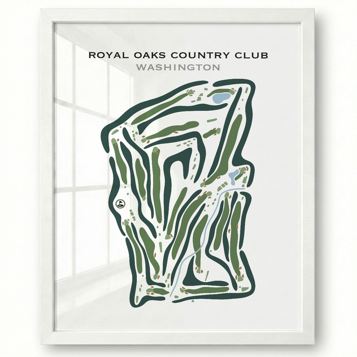 Royal Oaks Country Club, Washington - Printed Golf Courses
