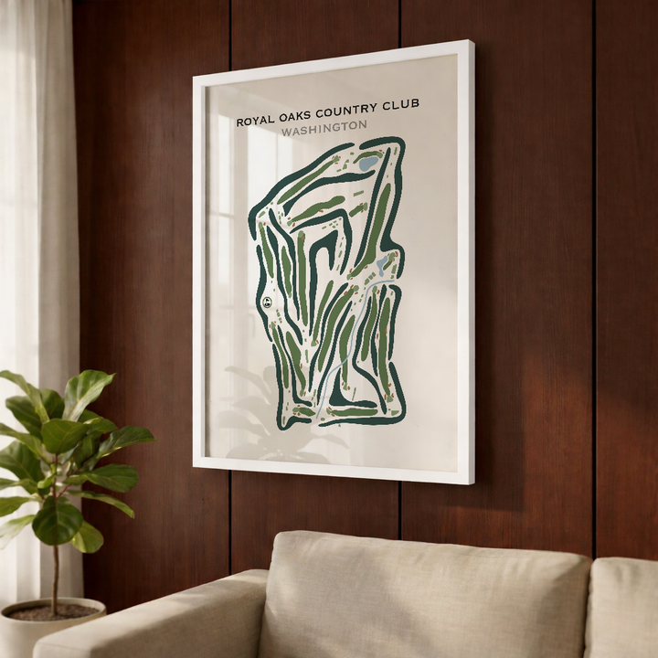 Royal Oaks Country Club, Washington - Printed Golf Courses