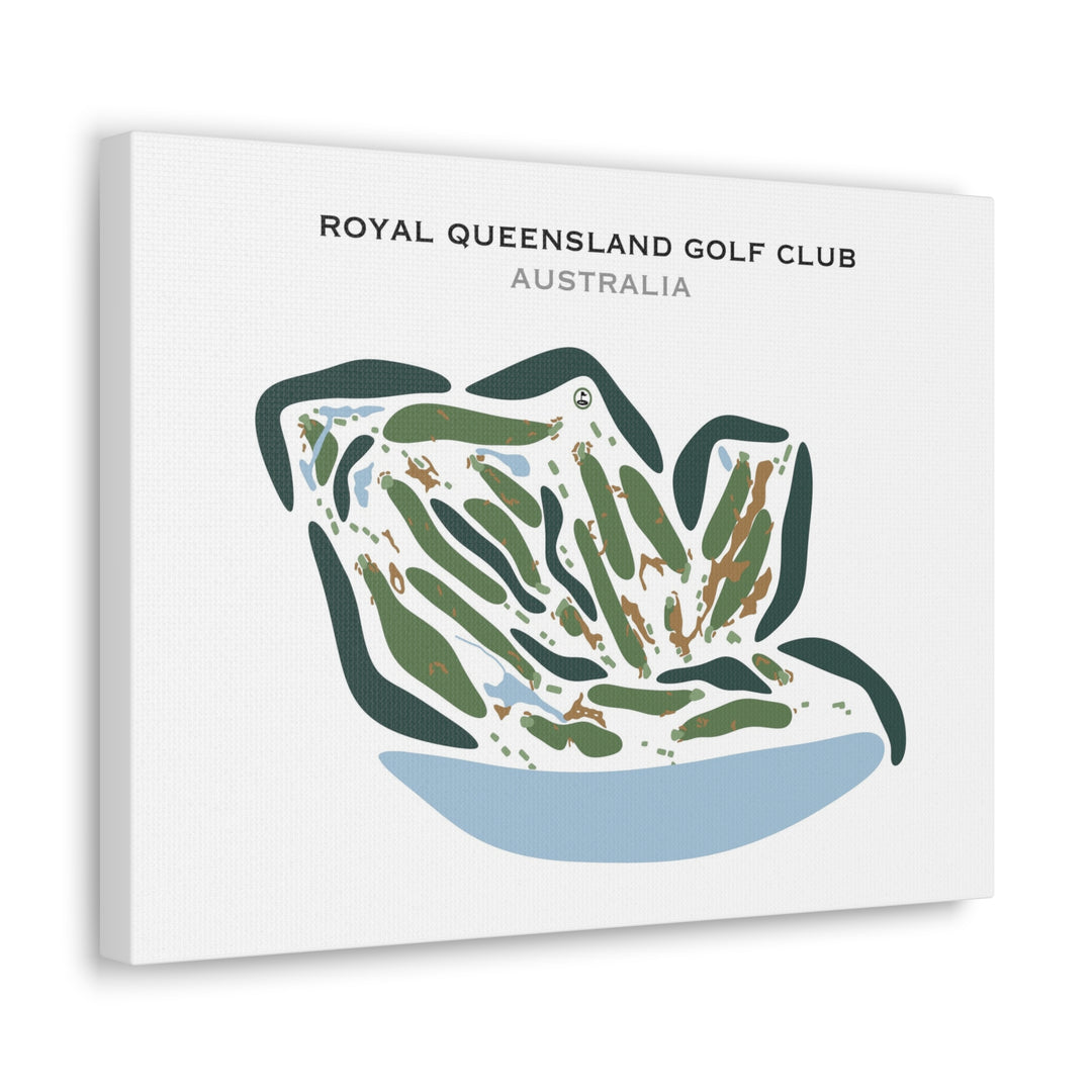 Royal Queensland Golf Club, Australia - Printed Golf Courses