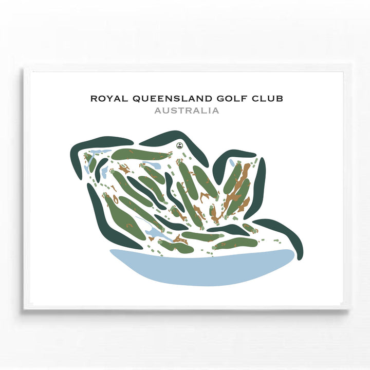 Royal Queensland Golf Club, Australia - Printed Golf Courses