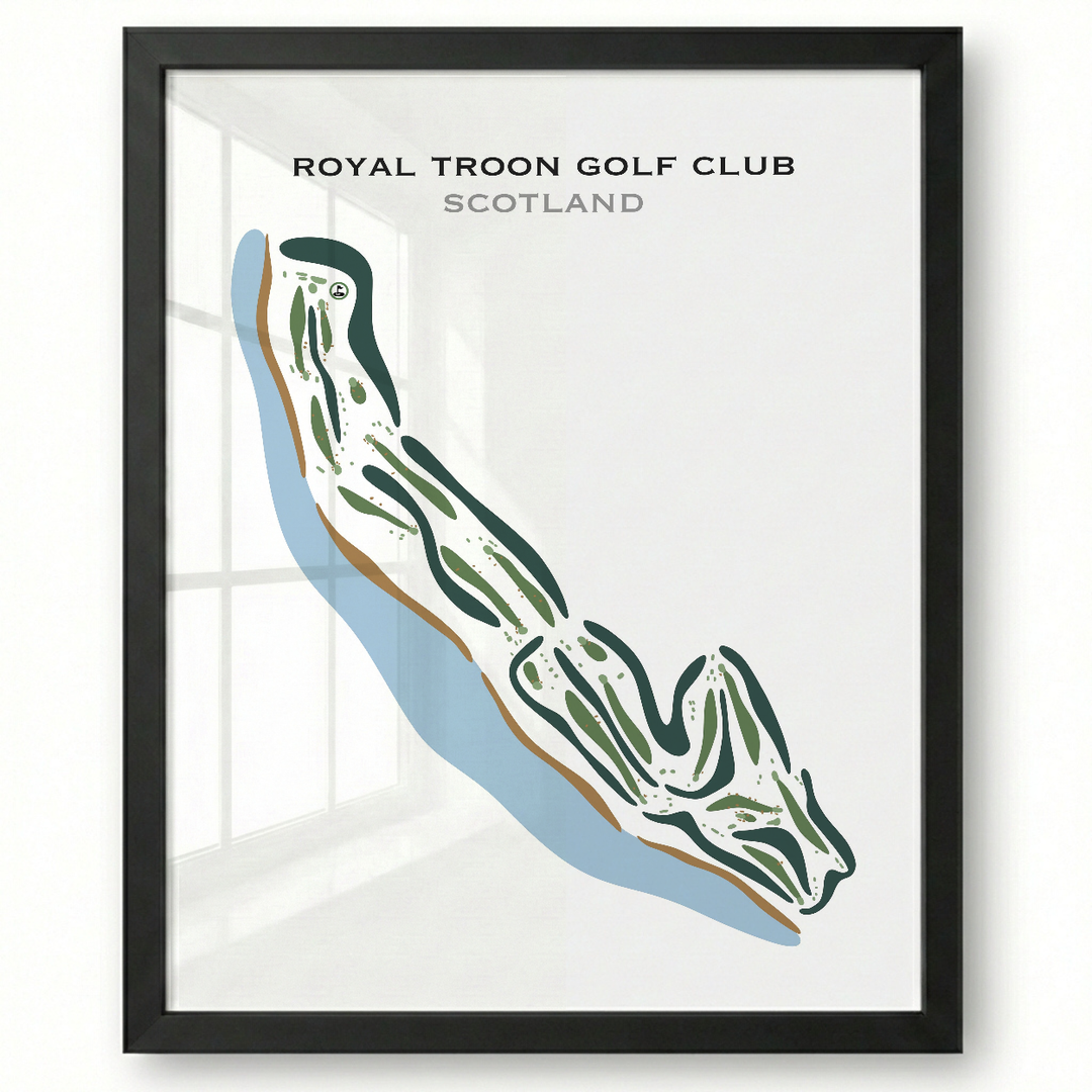 Royal Troon Golf Club, Scotland - Printed Golf Courses