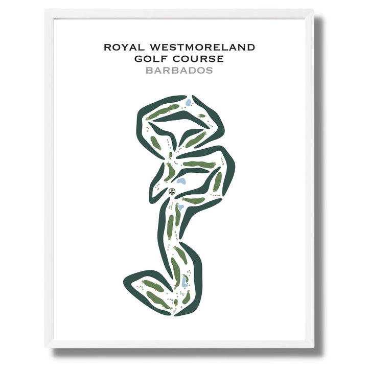 Royal Westmoreland Golf Course, Barbados - Printed Golf Courses