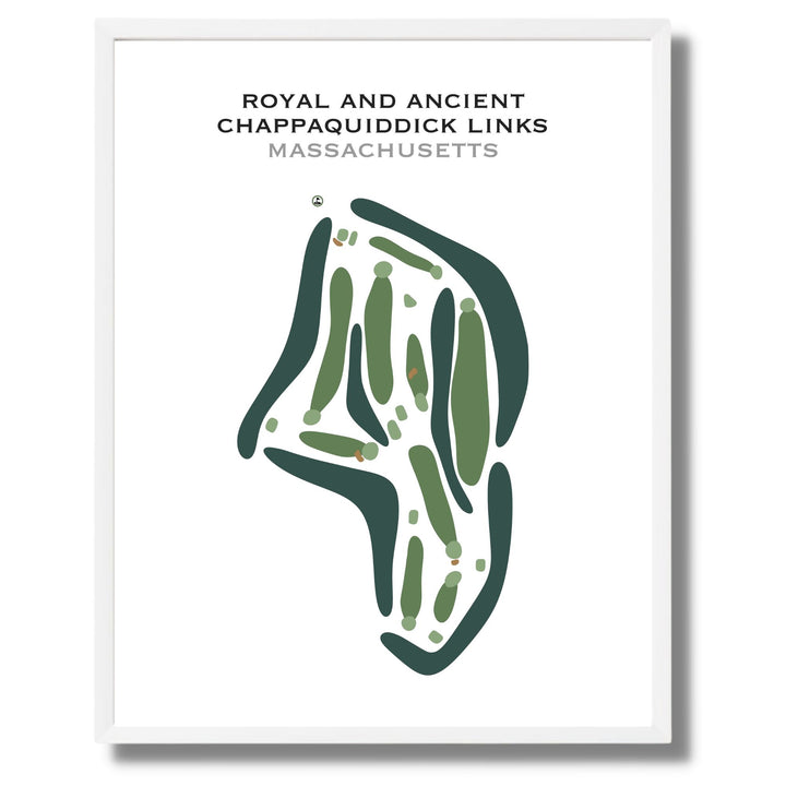 Royal and Ancient Chappaquiddick Links, Massachusetts - Printed Golf Course