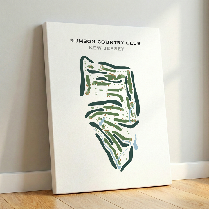 Rumson Country Club, New Jersey - Printed Golf Course