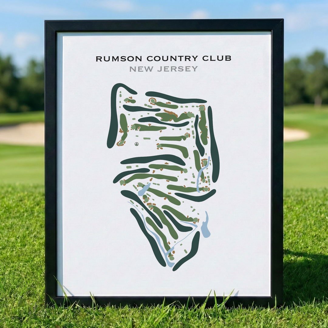 Rumson Country Club, New Jersey - Printed Golf Course