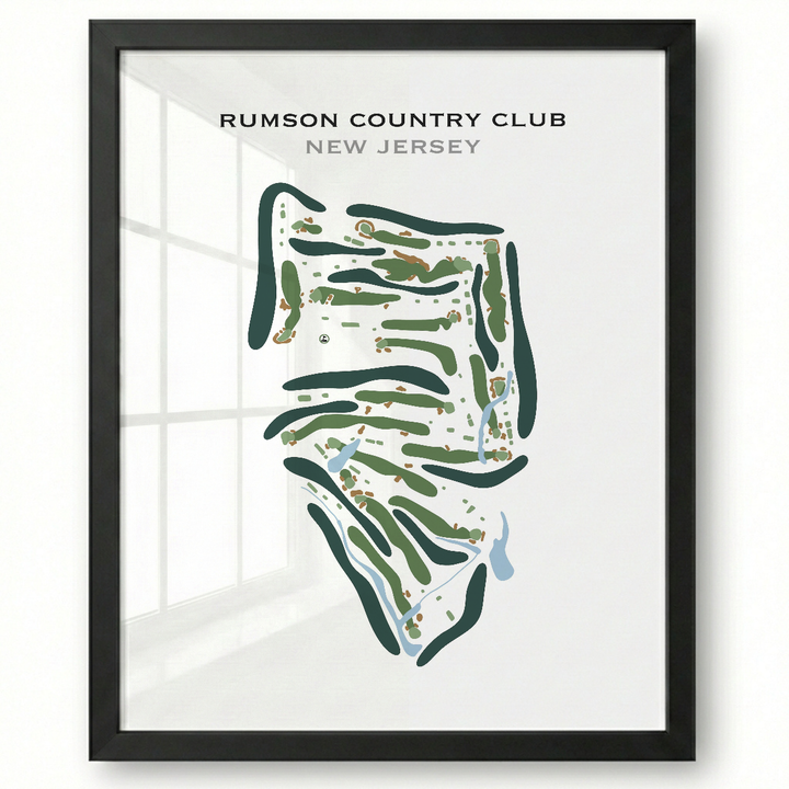 Rumson Country Club, New Jersey - Printed Golf Course