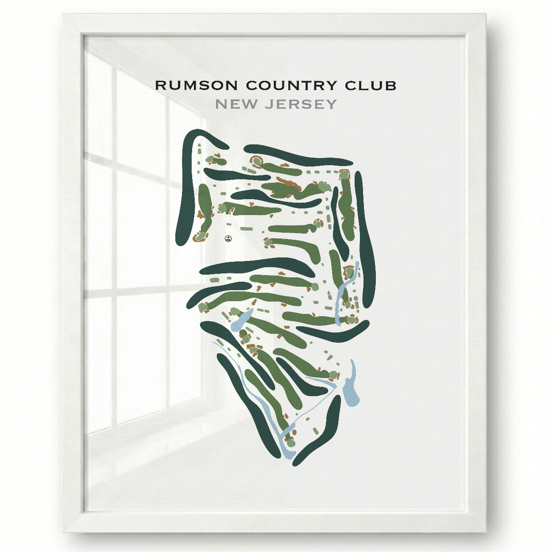 Rumson Country Club, New Jersey - Printed Golf Course