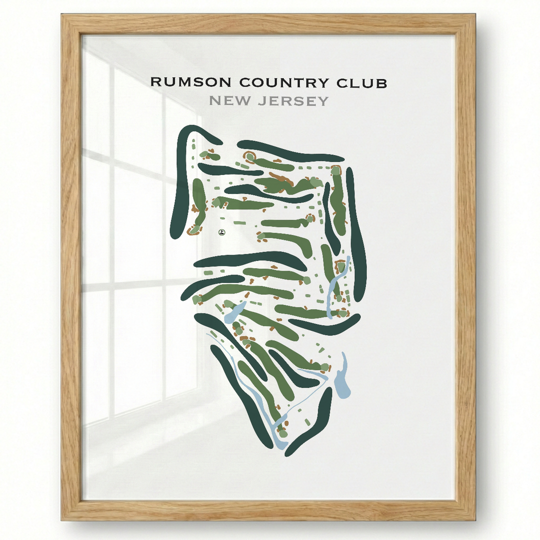 Rumson Country Club, New Jersey - Printed Golf Course