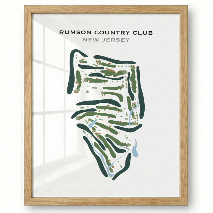 Rumson Country Club, New Jersey - Printed Golf Course