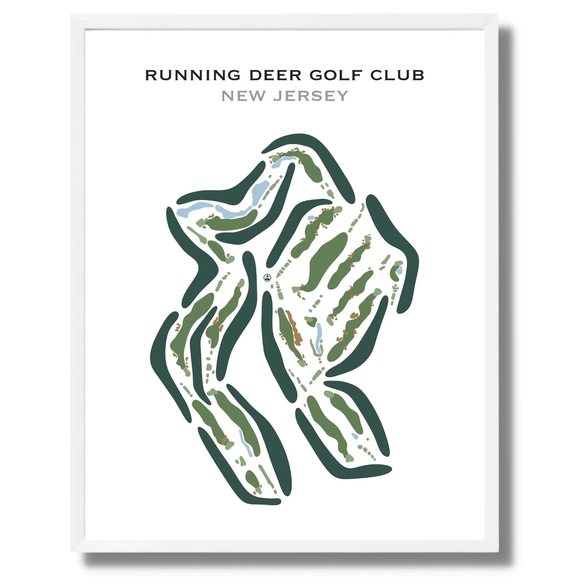 Buy the best printed golf course Running Deer Golf Club, New Jersey