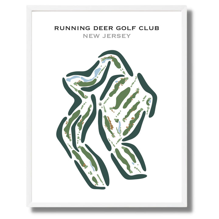 Running Deer Golf Club, New Jersey - Printed Golf Courses