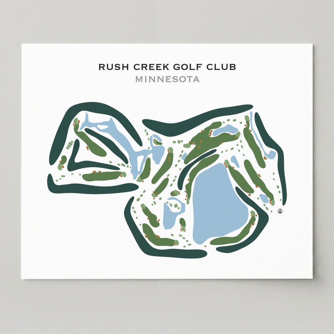Rush Creek Golf Club, Minnesota - Printed Golf Course