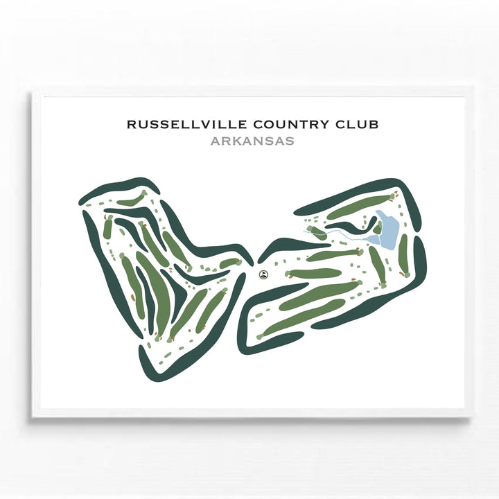 Russellville Country Club, Arkansas - Printed Golf Courses