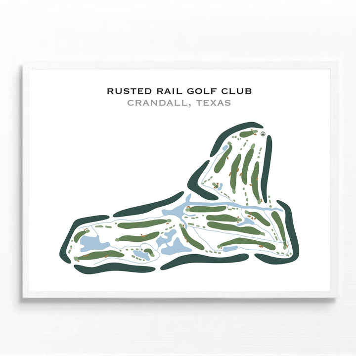 Rusted Rail Golf Club, Texas - Printed Golf Courses