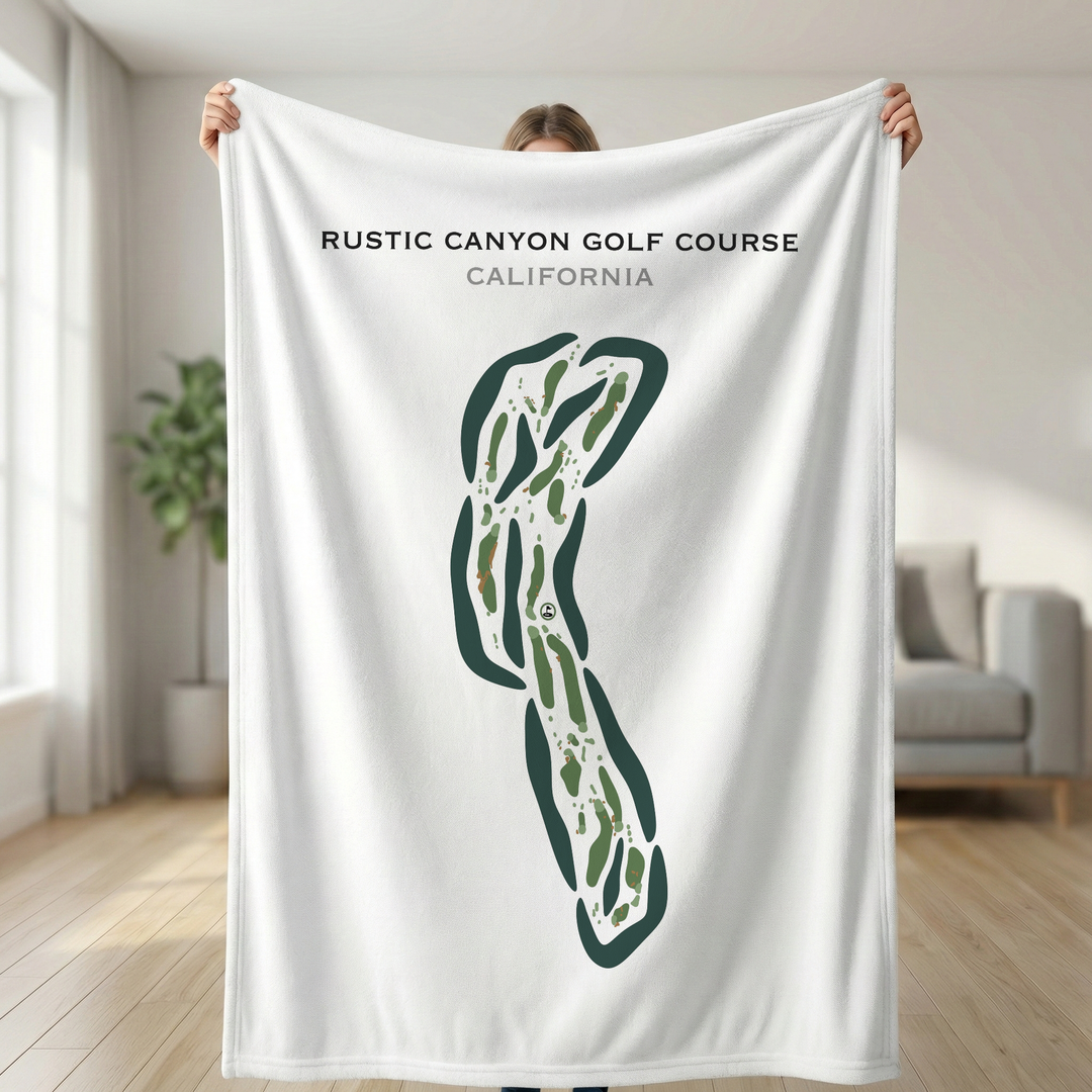 Rustic Canyon Golf Course, California - Printed Golf Course