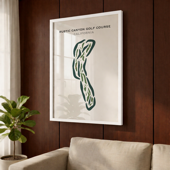 Rustic Canyon Golf Course, California - Printed Golf Course