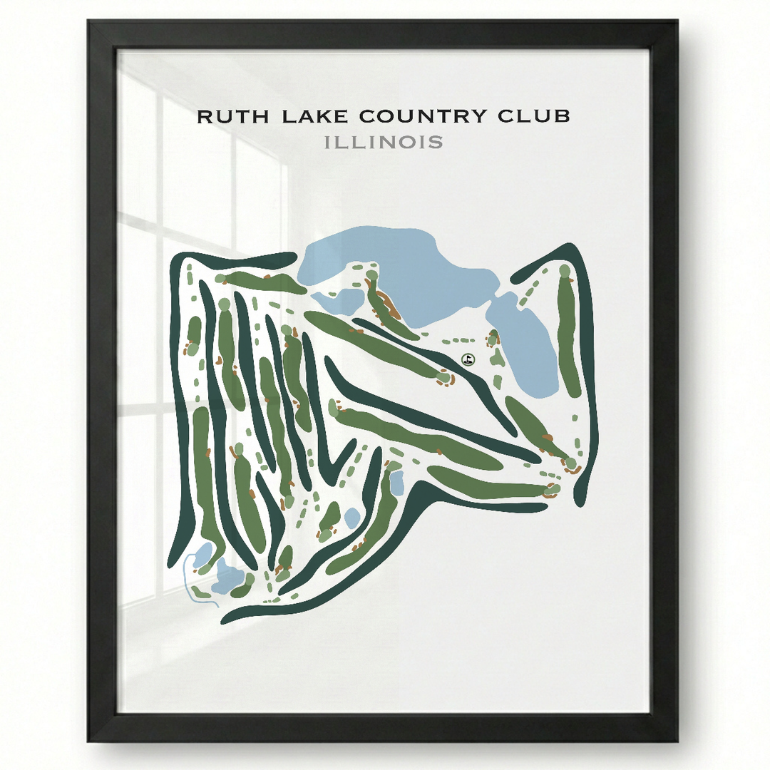 Ruth Lake Country Club, Illinois - Printed Golf Courses