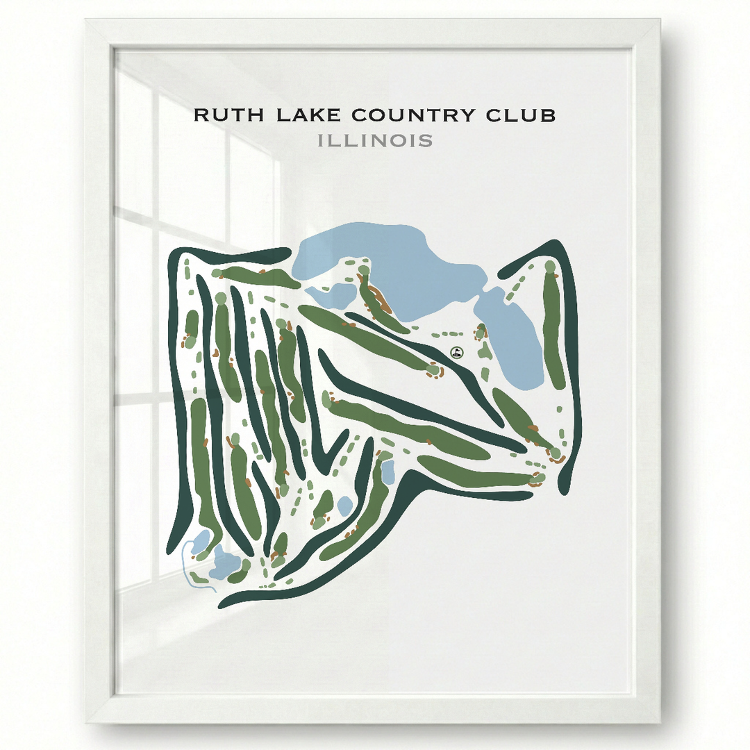 Ruth Lake Country Club, Illinois - Printed Golf Courses