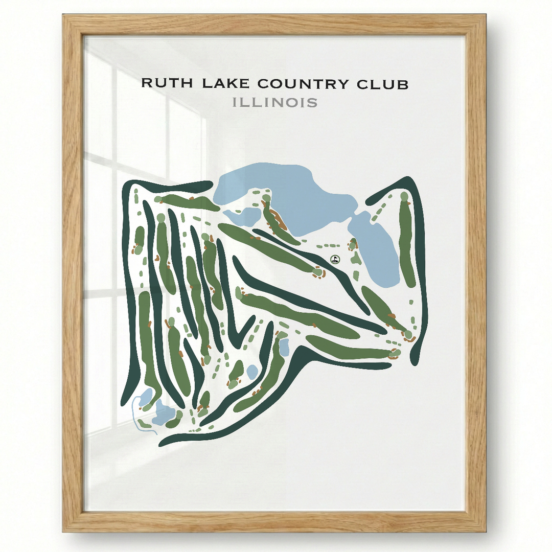 Ruth Lake Country Club, Illinois - Printed Golf Courses