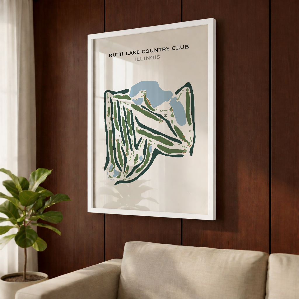 Ruth Lake Country Club, Illinois - Printed Golf Courses