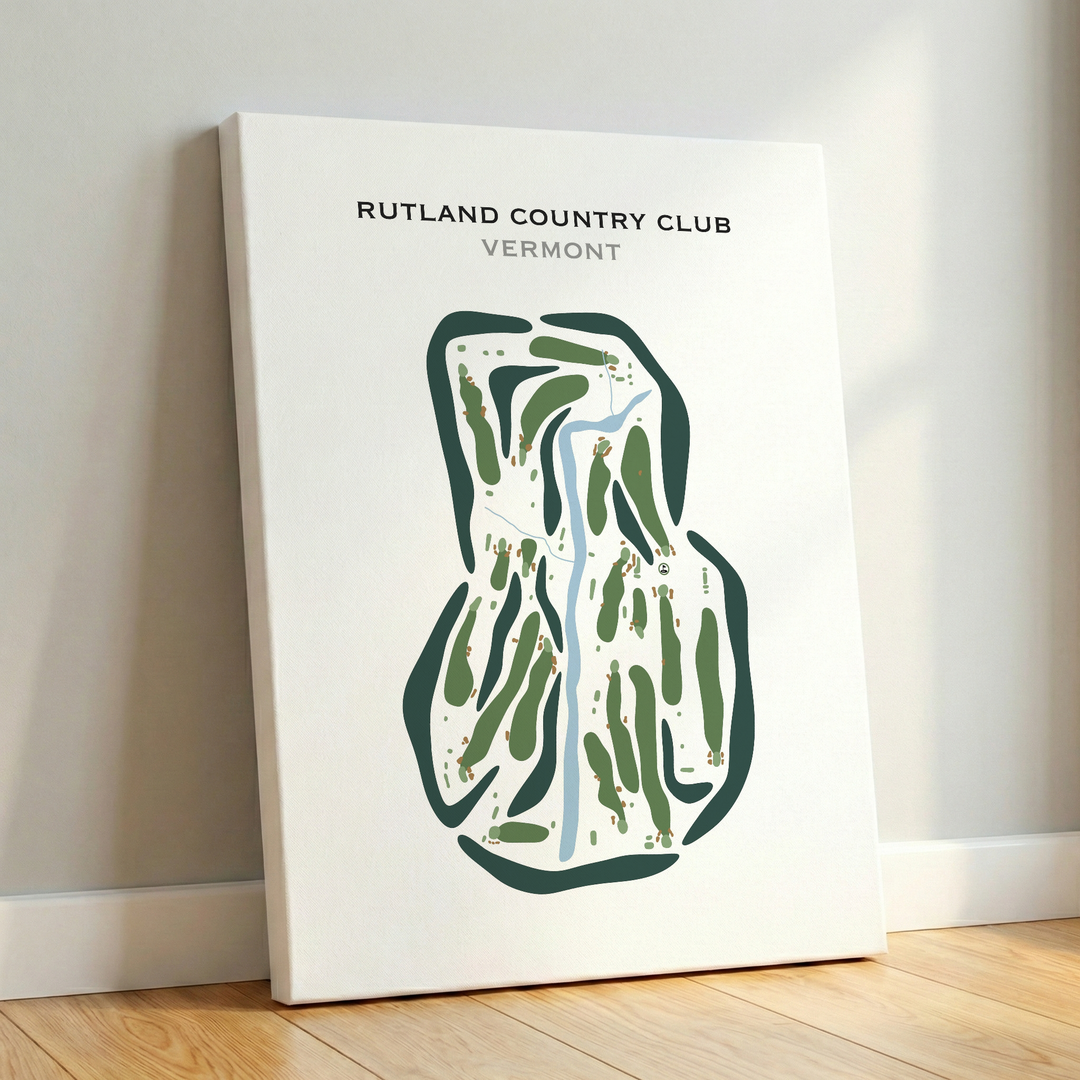 Rutland Country Club, Vermont - Printed Golf Courses
