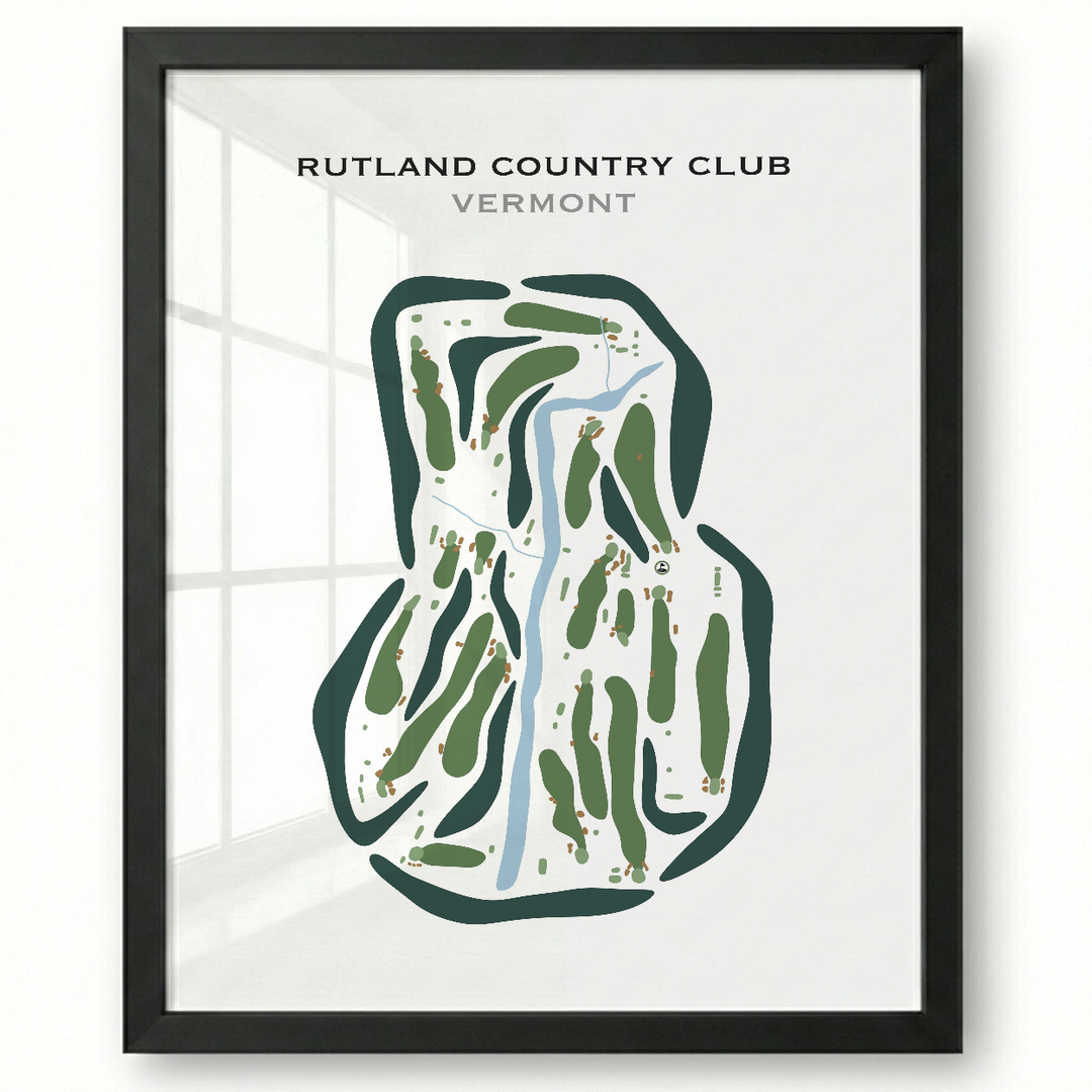 Rutland Country Club, Vermont - Printed Golf Courses