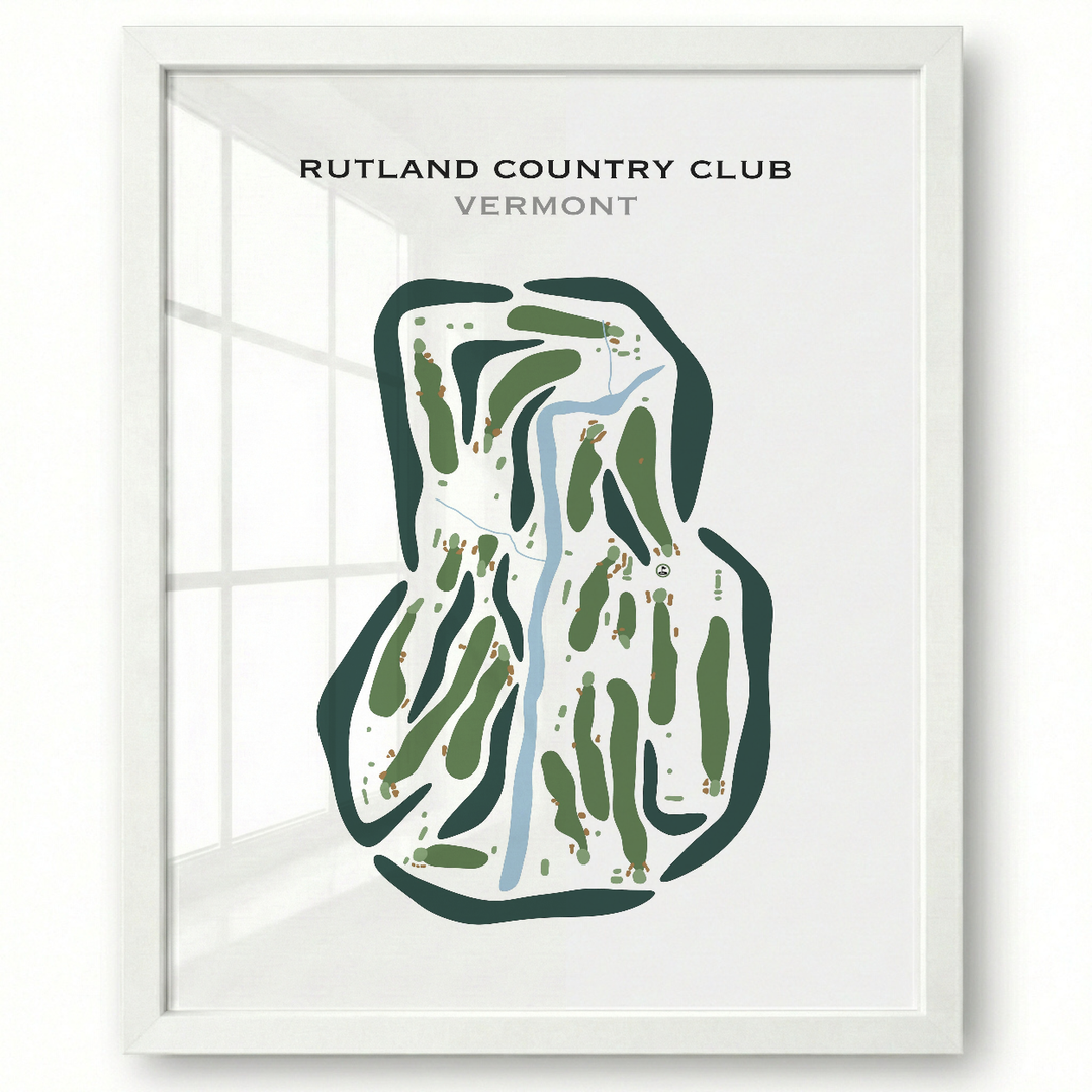 Rutland Country Club, Vermont - Printed Golf Courses