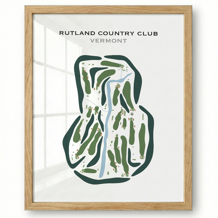 Rutland Country Club, Vermont - Printed Golf Courses