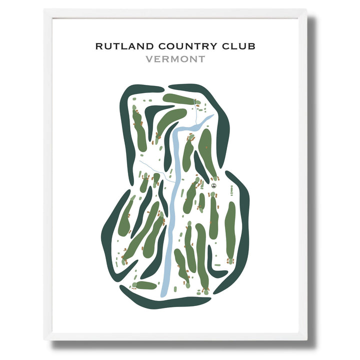 Rutland Country Club, Vermont - Printed Golf Courses