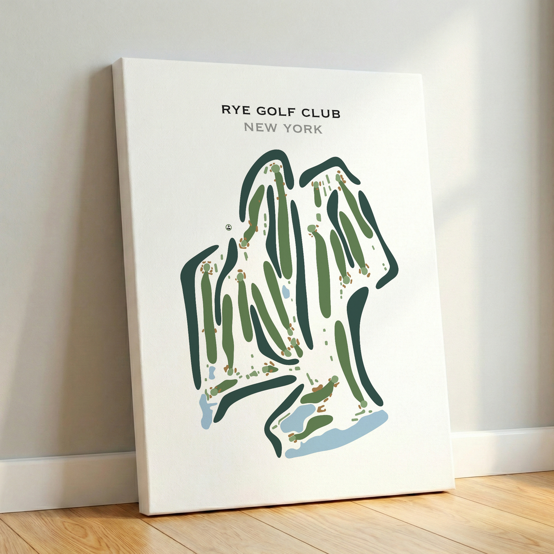Rye Golf Club, New York - Printed Golf Course
