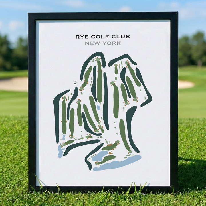 Rye Golf Club, New York - Printed Golf Course