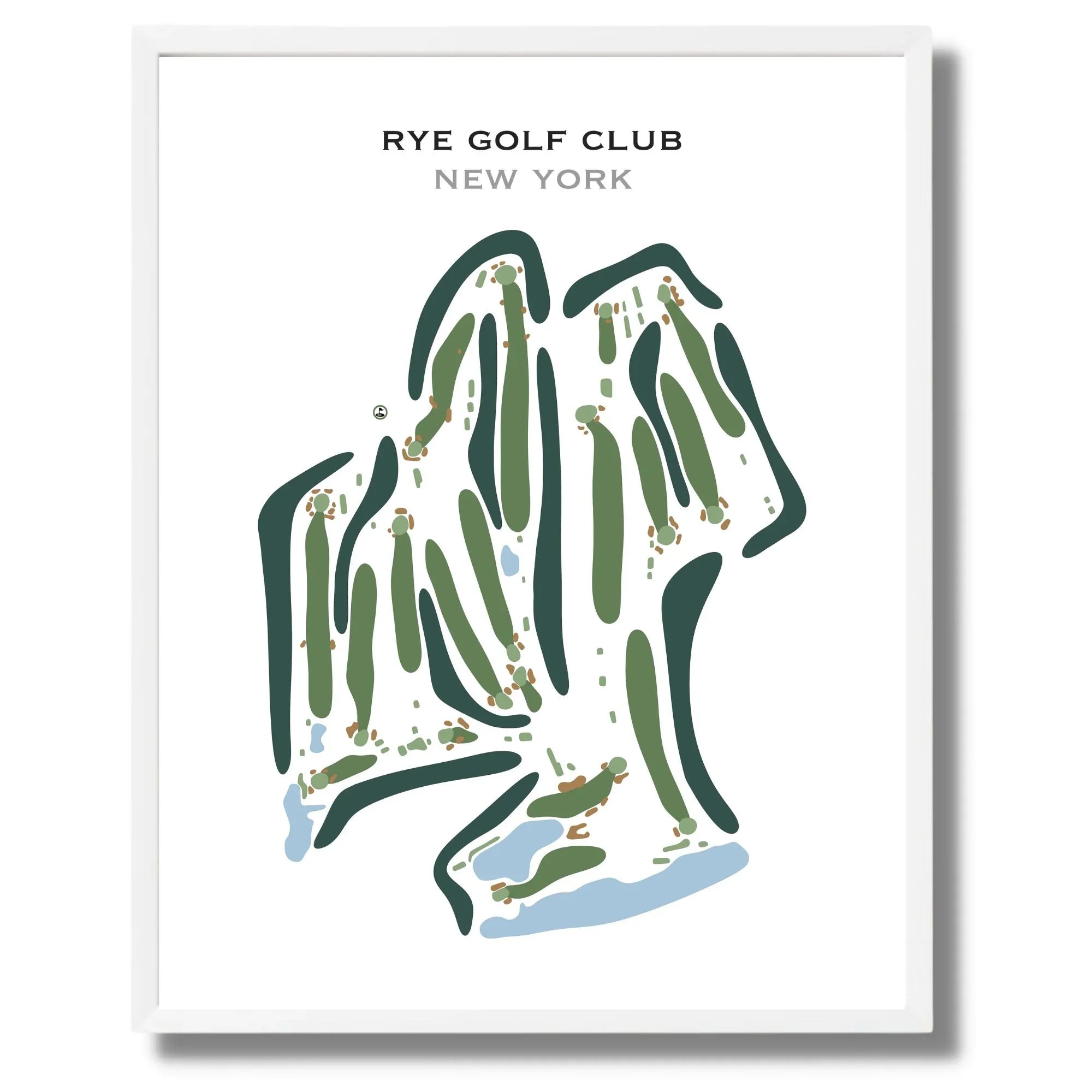 Buy the best printed golf course Rye Golf Club, New York