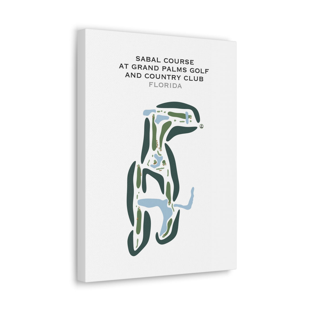 Sabal Course at Grand Palms Golf & Country Club, Florida - Printed Golf Courses