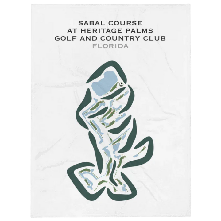 Sabal Course at Heritage Palms Golf & Country Club, Florida - Printed Golf Courses